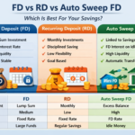 FD vs RD vs Auto Sweep FD comparison infographic 2026